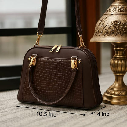 Wish Collection Elegant Double Zip Handbag for Women