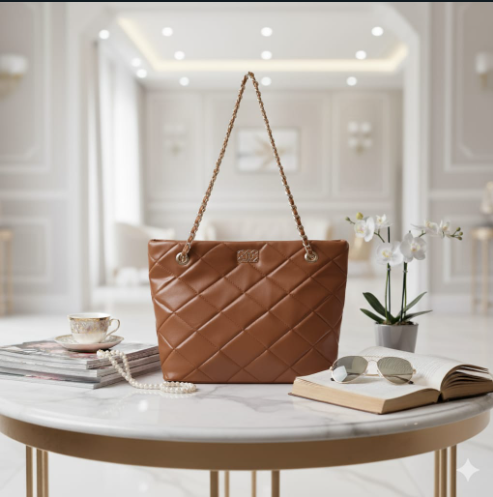 Cross Stitch Tote Bag | Premium Fluffy Feel with Matching Lining