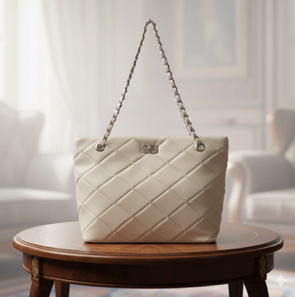 Cross Stitch Tote Bag | Premium Fluffy Feel with Matching Lining