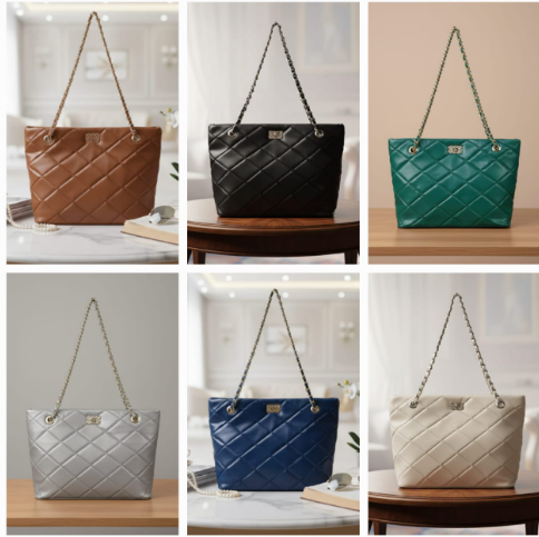 Cross Stitch Tote Bag | Premium Fluffy Feel with Matching Lining