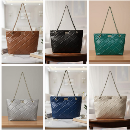 Cross Stitch Tote Bag | Premium Fluffy Feel with Matching Lining