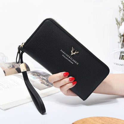 Stylish & High-Quality Ladies Wallet  | Double Zipper | Mobile & Cardholder