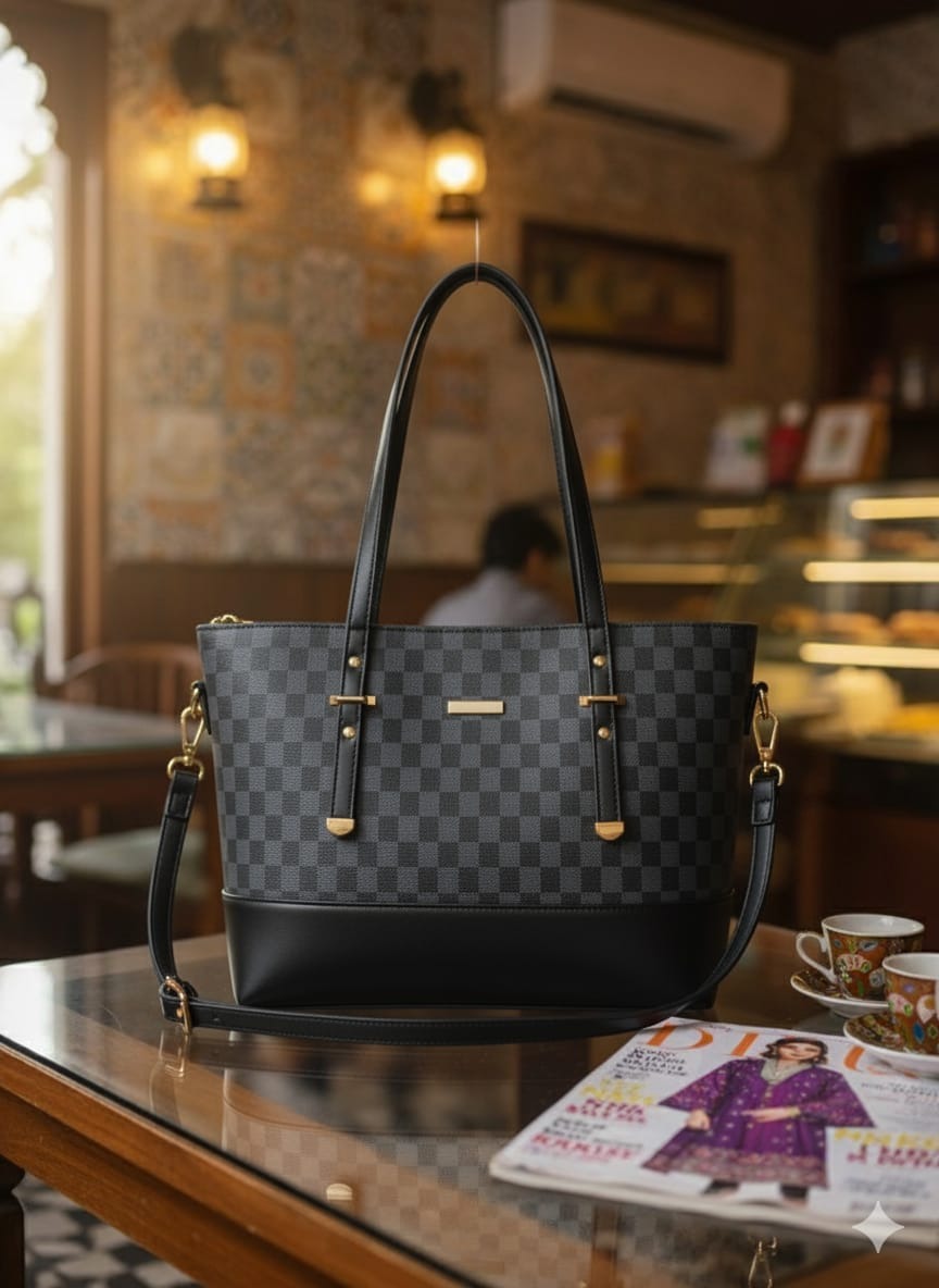 Moscow Tote – Premium Leather Look Shoulder Bag for Women