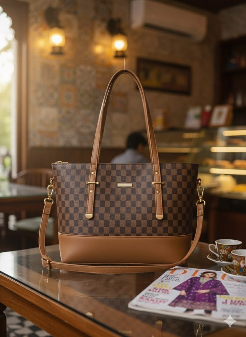 Moscow Tote – Premium Leather Look Shoulder Bag for Women