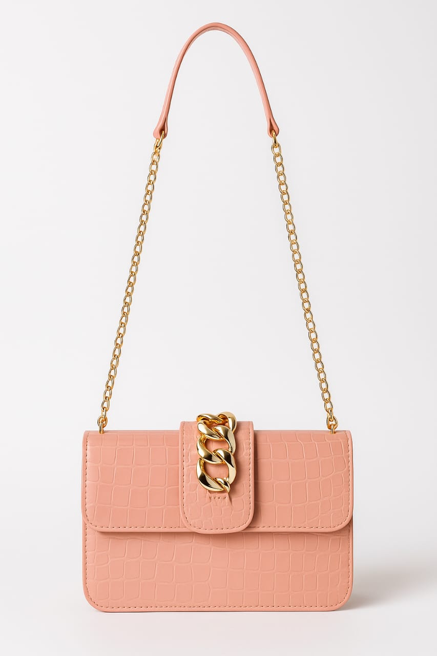 CRB Croco Stylish Chain Bag