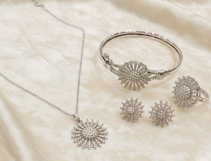 China Made Jewelry Combo Set | Bracelet, Pendant, Earrings & Ring |